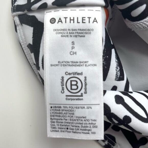 Athleta Elation Train Short PRIDE Print Size Small Bike Cycle Gym Outdoor Studio - Picture 12 of 13